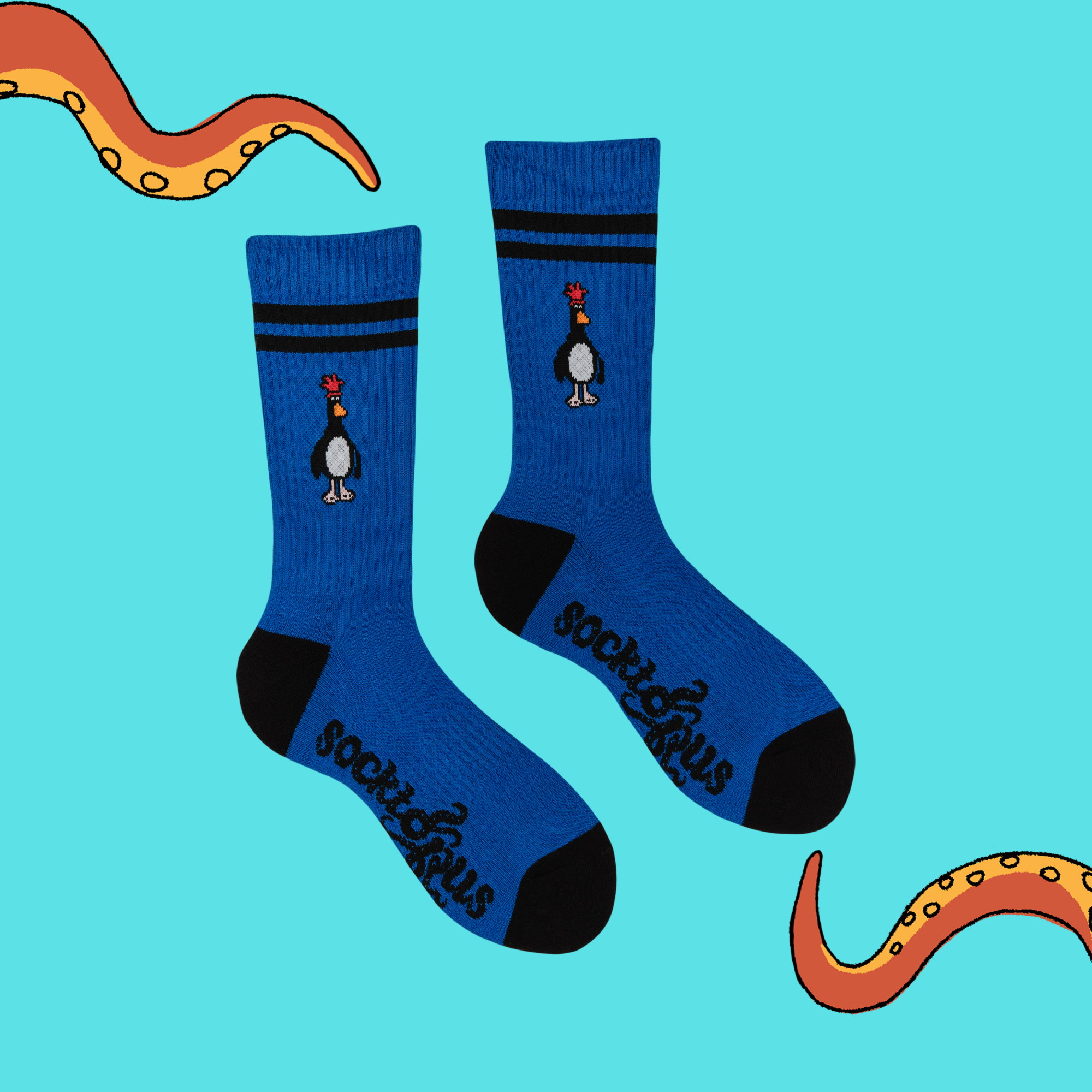 Feathers McGraw Athletic Socks - Wallace and Gromit