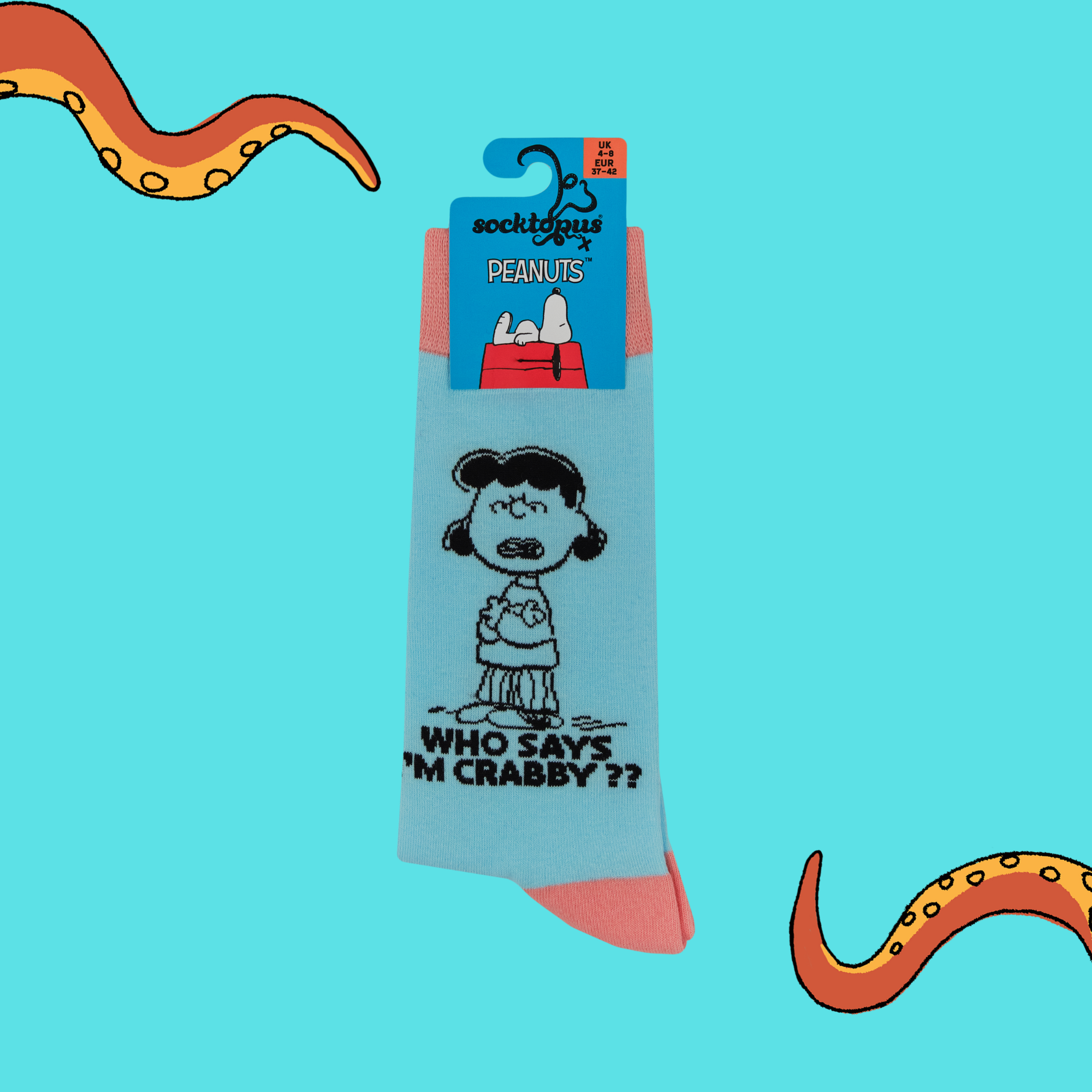 Who Says I'm Crabby?? Socks - Peanuts