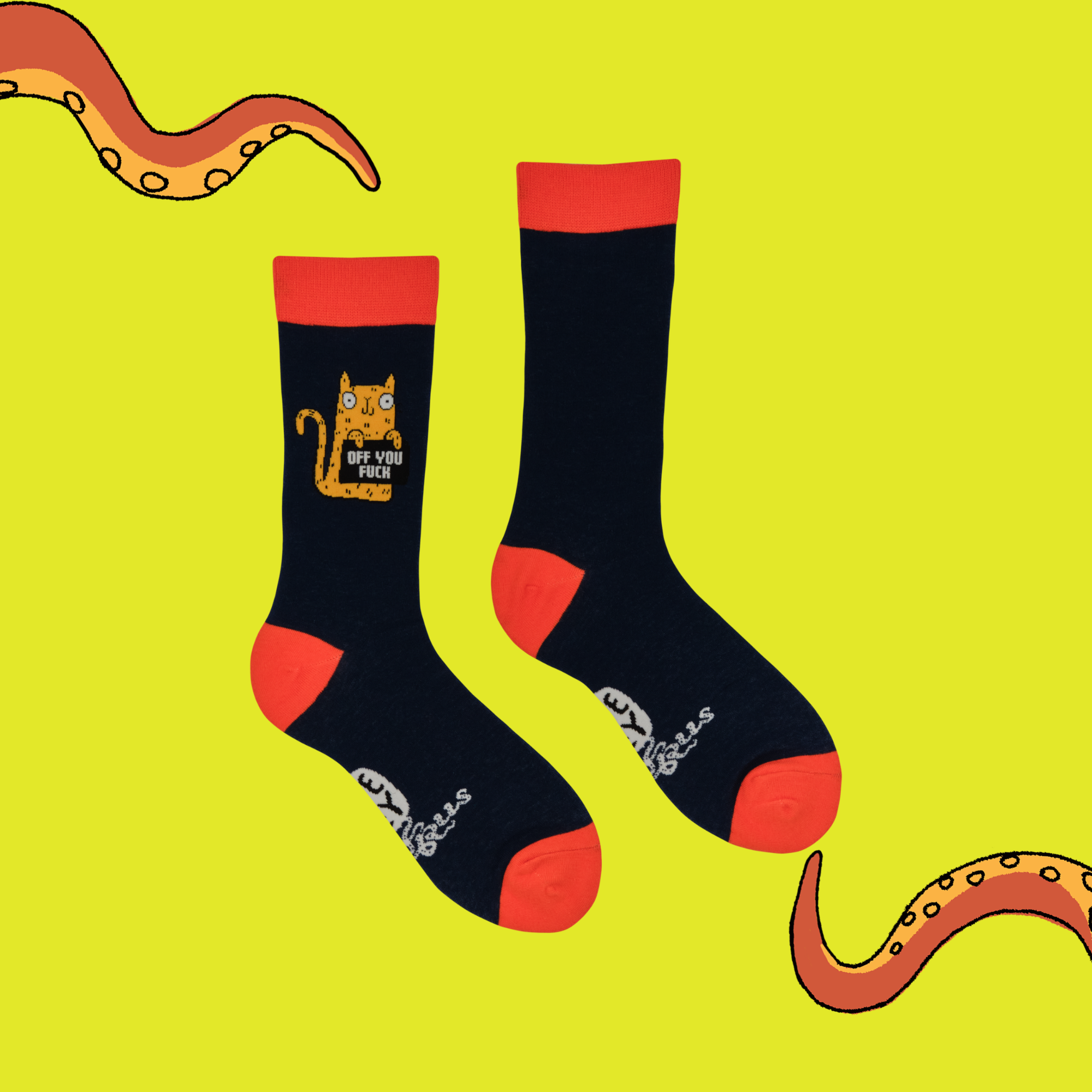 Off You Fuck Socks - Socktopus X Katie Abey