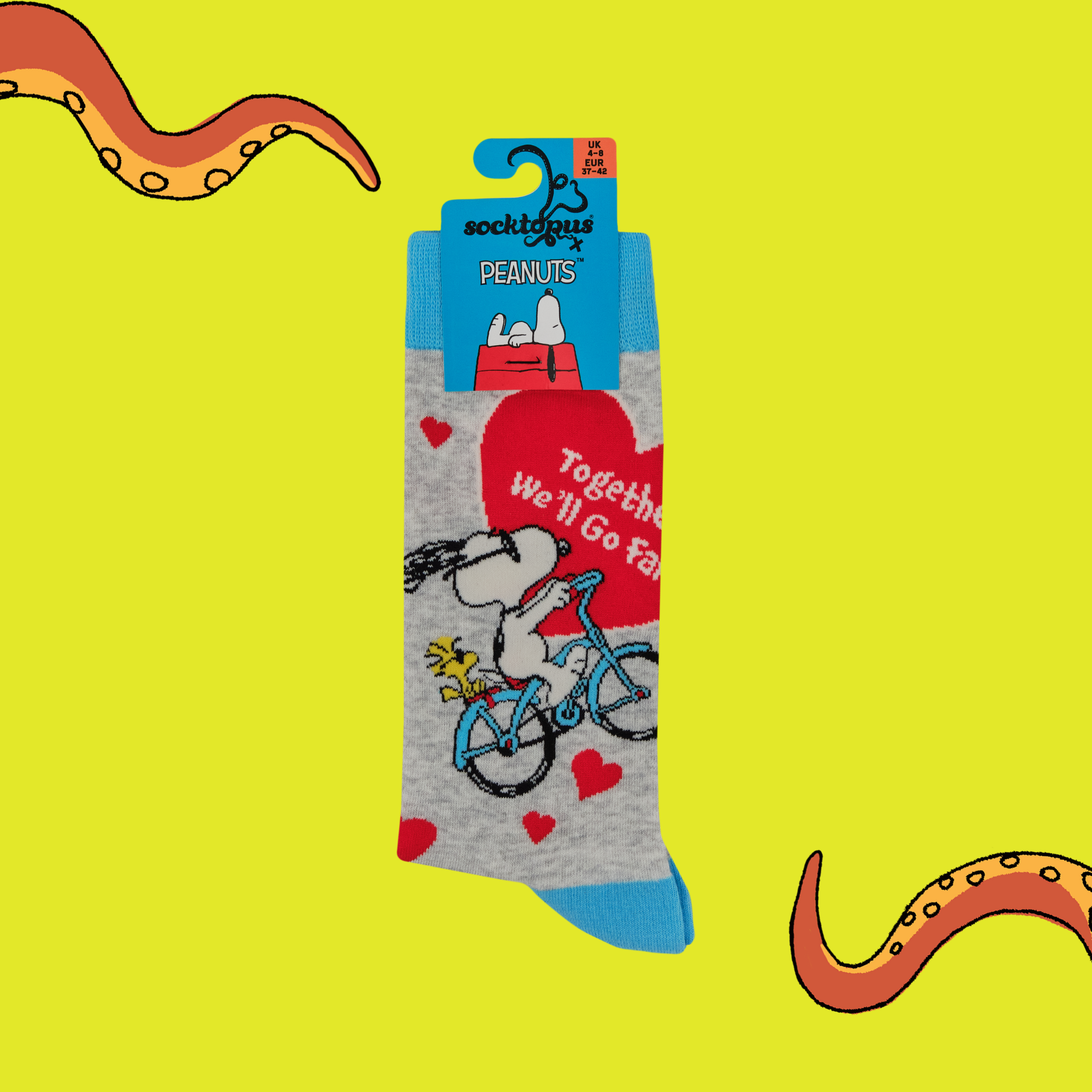 Together We Will Go Far Socks - Peanuts