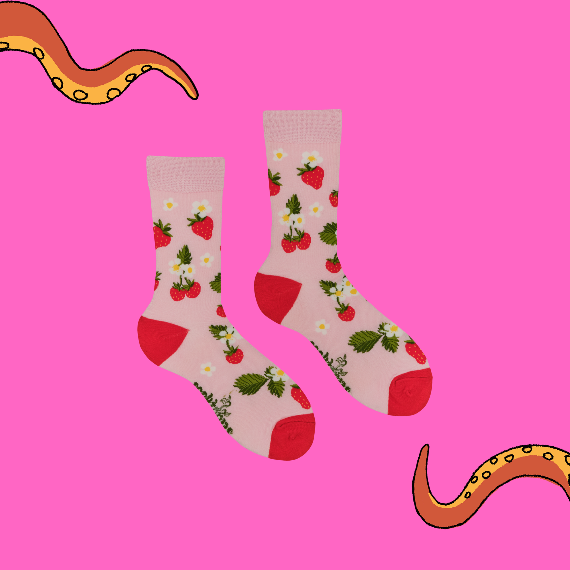 Bamboo Socks - Strawberries - Floorberries