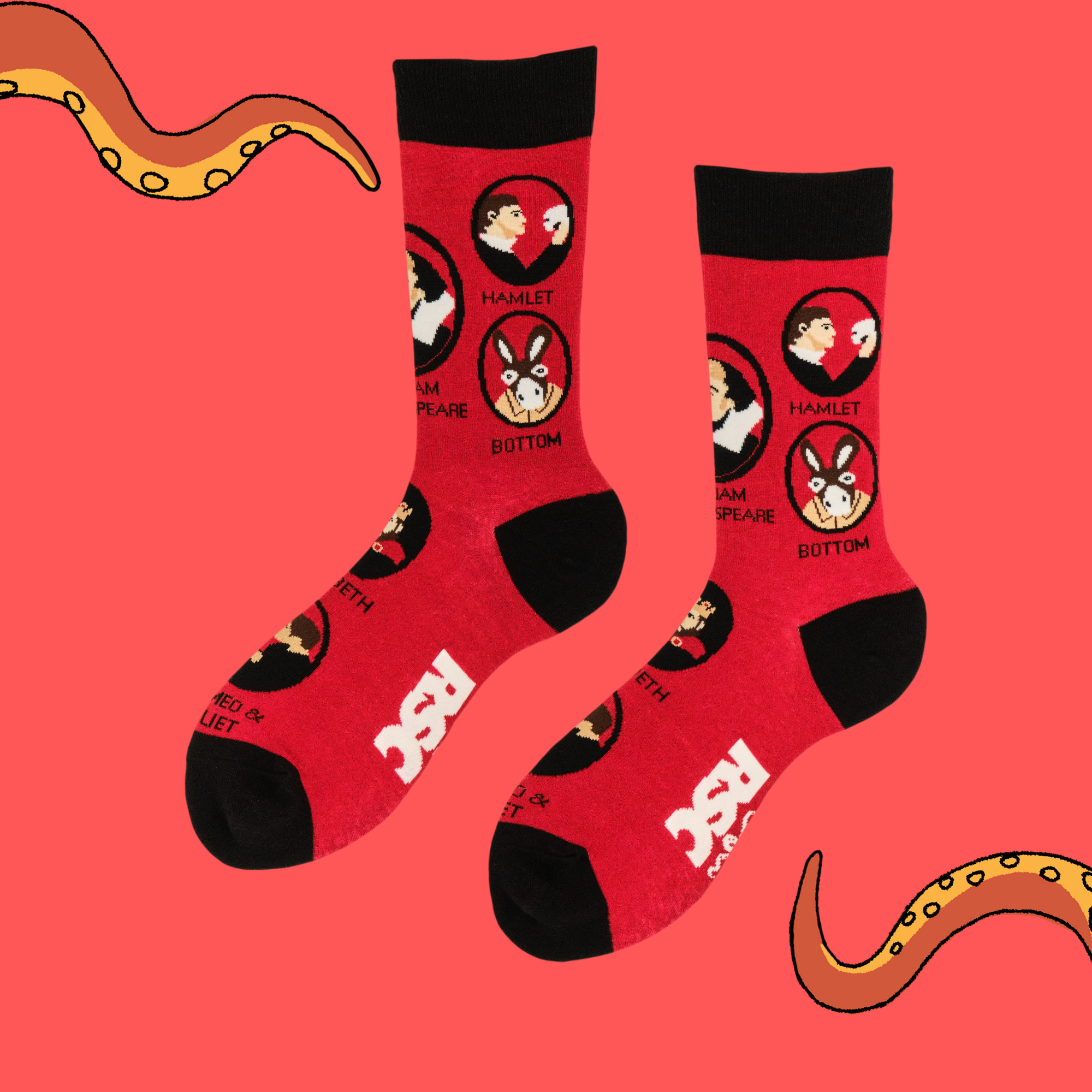 Shakespeare and His Characters Socks - RSC
