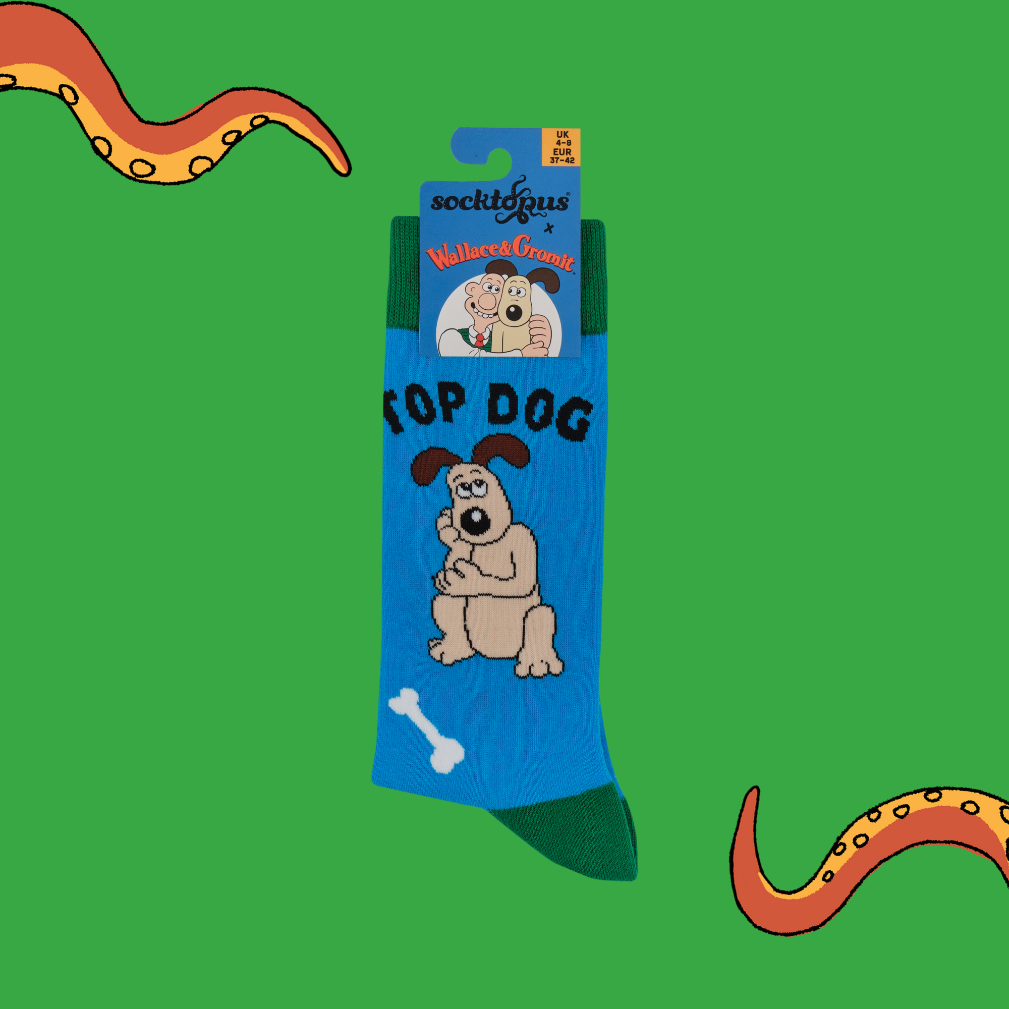 Top Dog Socks - Wallace and Gromit