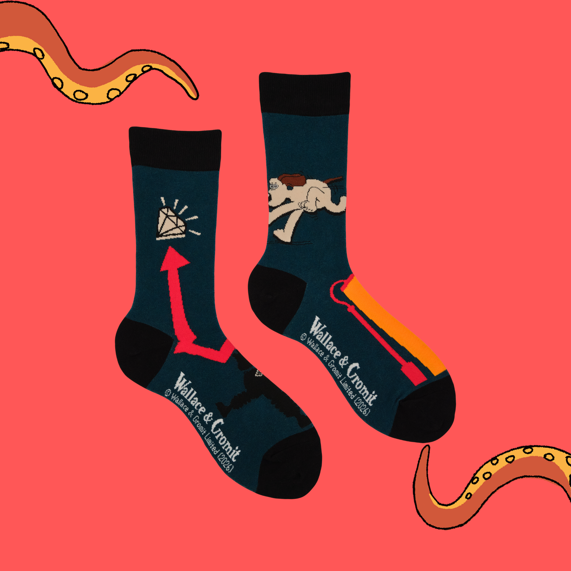 Wrong Trousers Socks - Wallace and Gromit