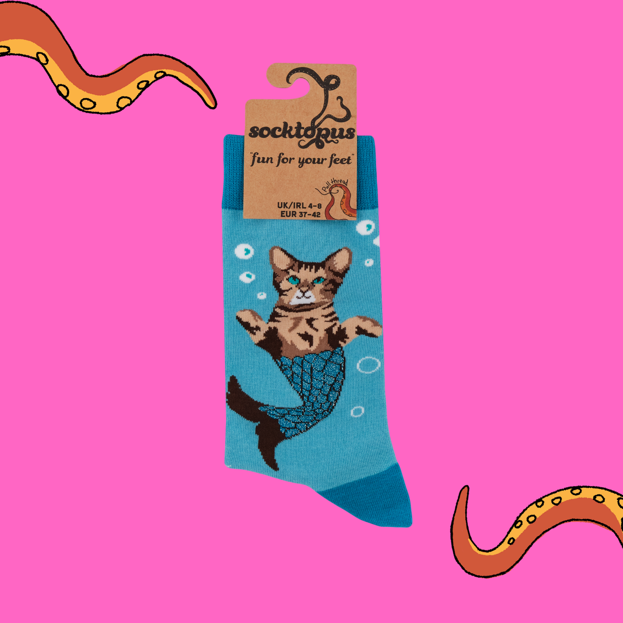 Cat Mermaid Socks - Purr-Maid