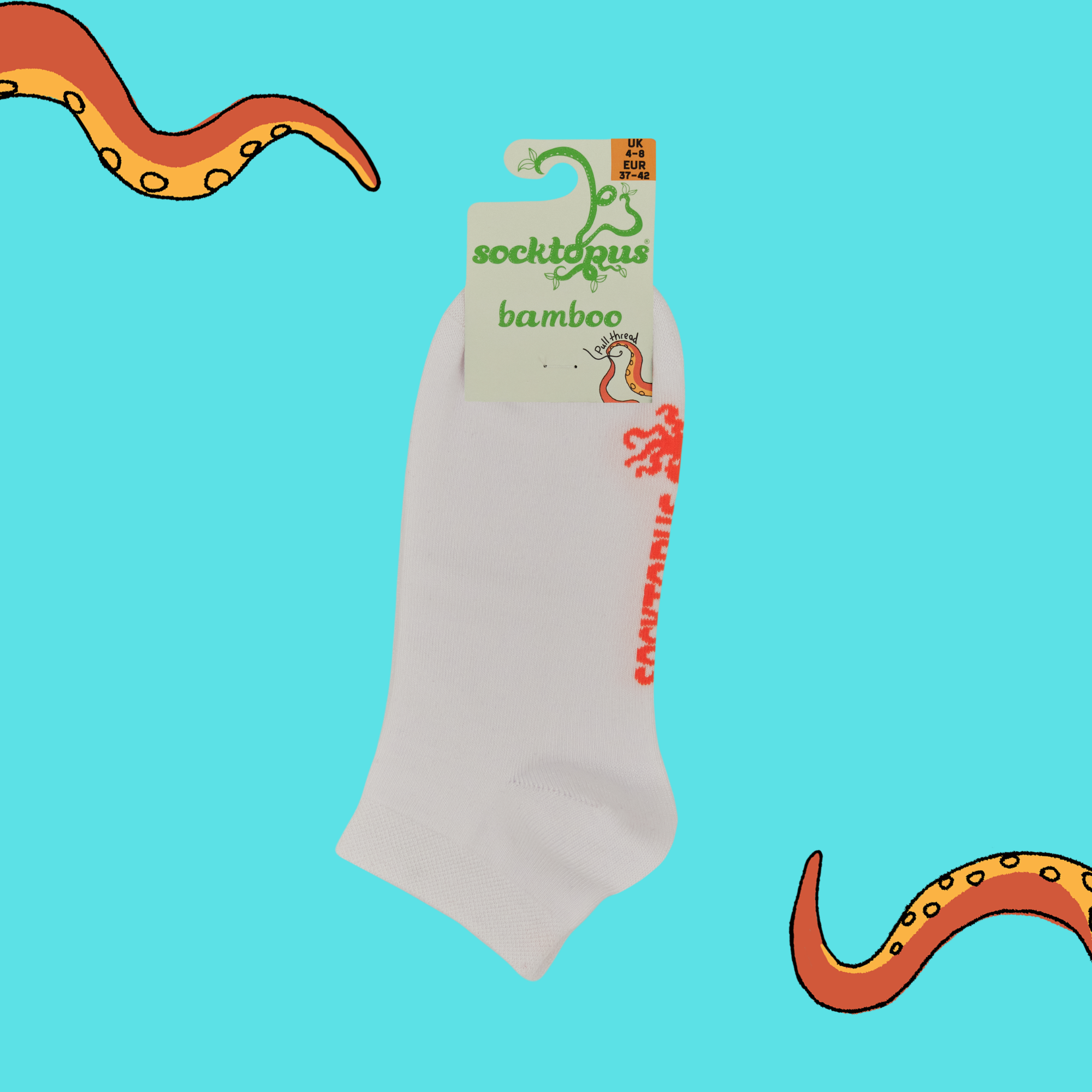Cream Soda - Bamboo Colours Trainer Socks