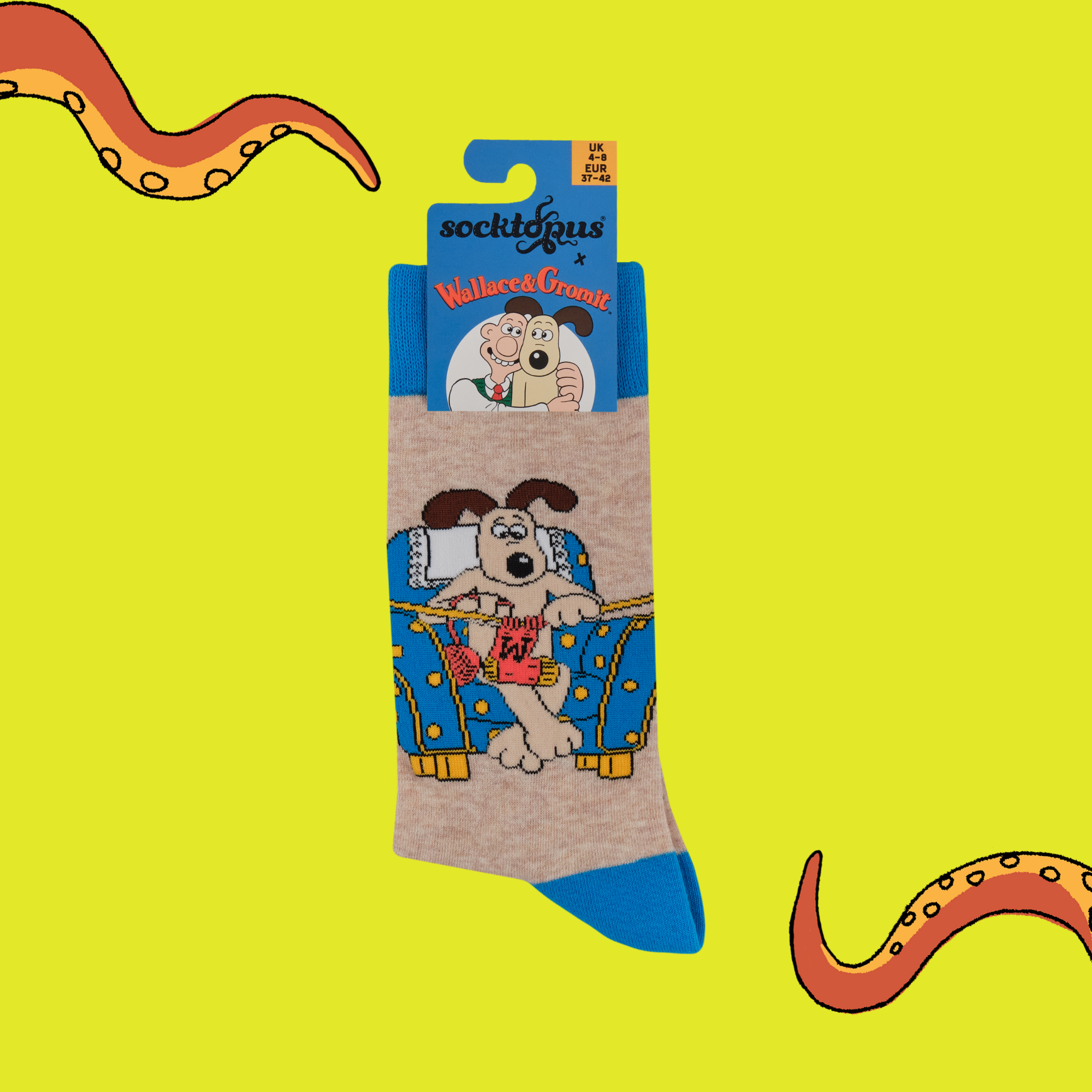 Gromit Knitting Socks - Wallace and Gromit