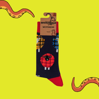 Tartan Sheep Socks