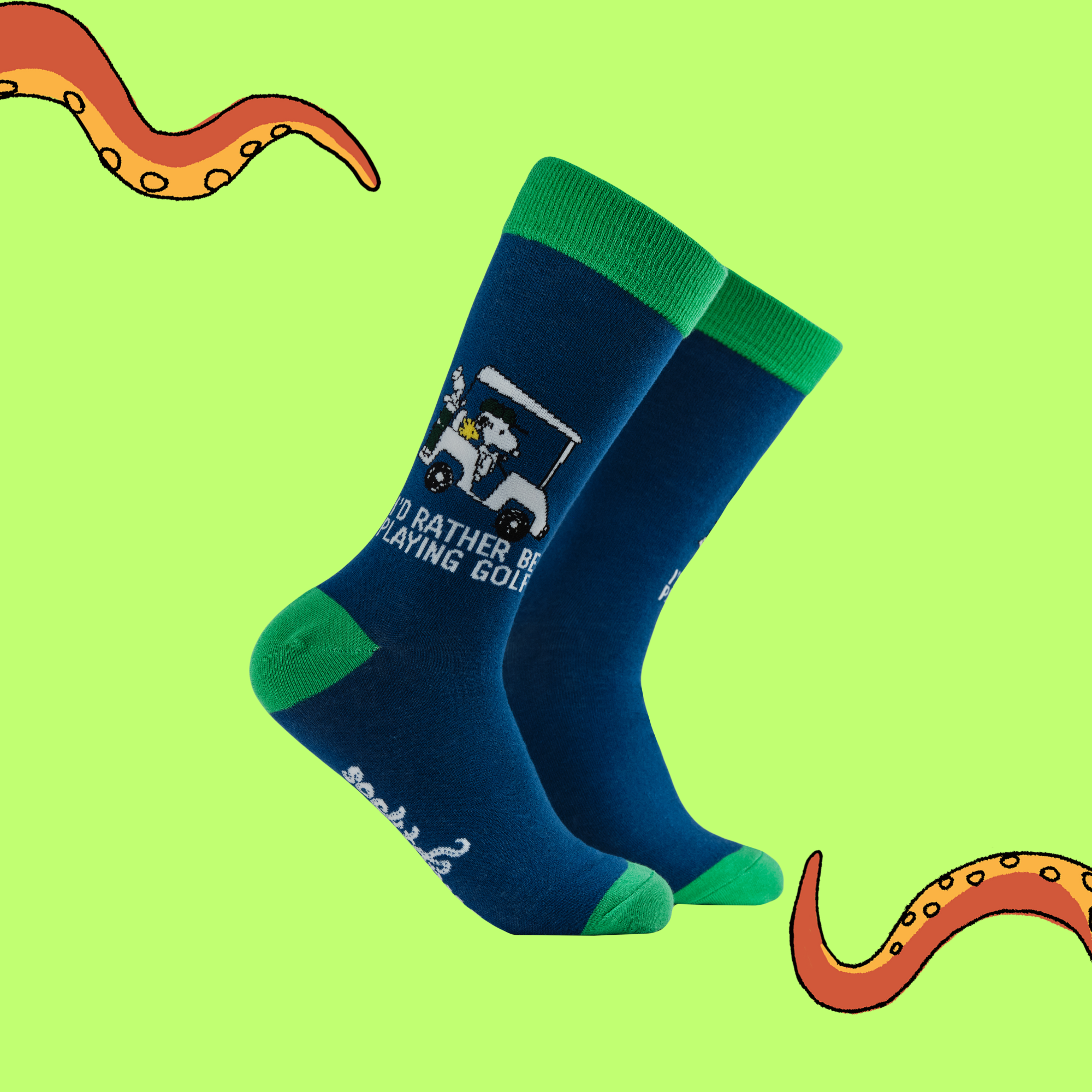 I'd Rather be Playing Golf Socks - Peanuts