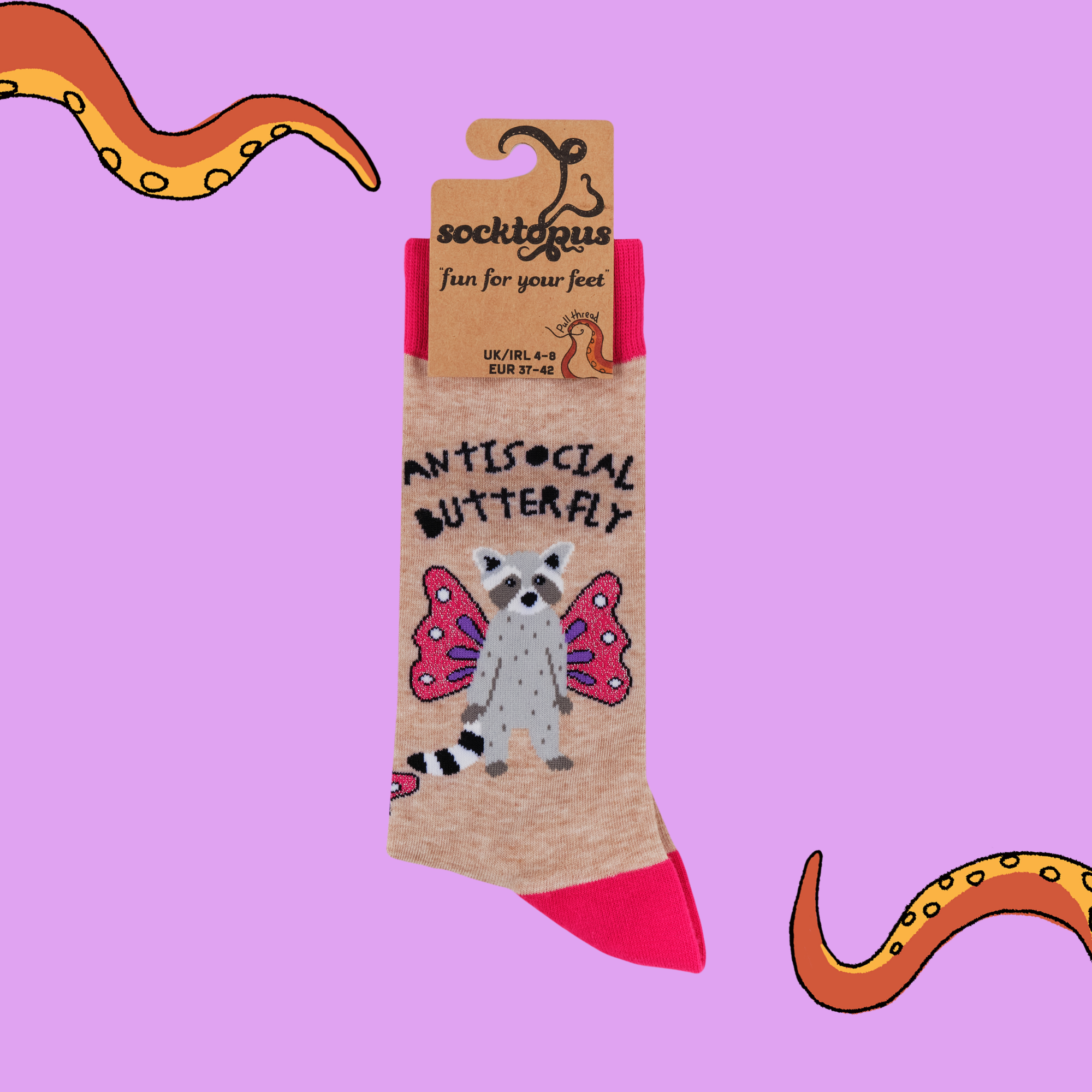 Antisocial Butterfly Socks