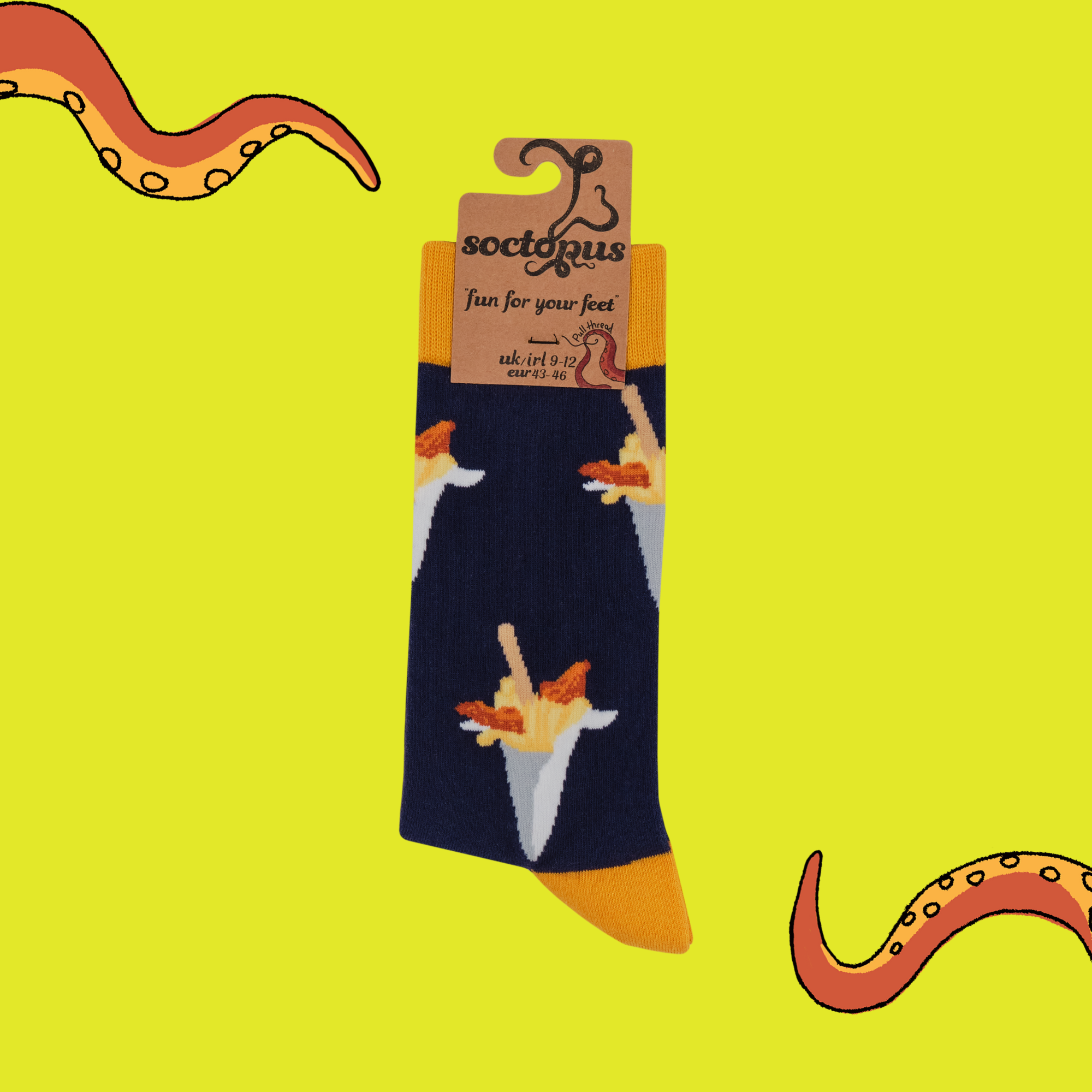 Fish and Chips Socks - Fry-Day Night