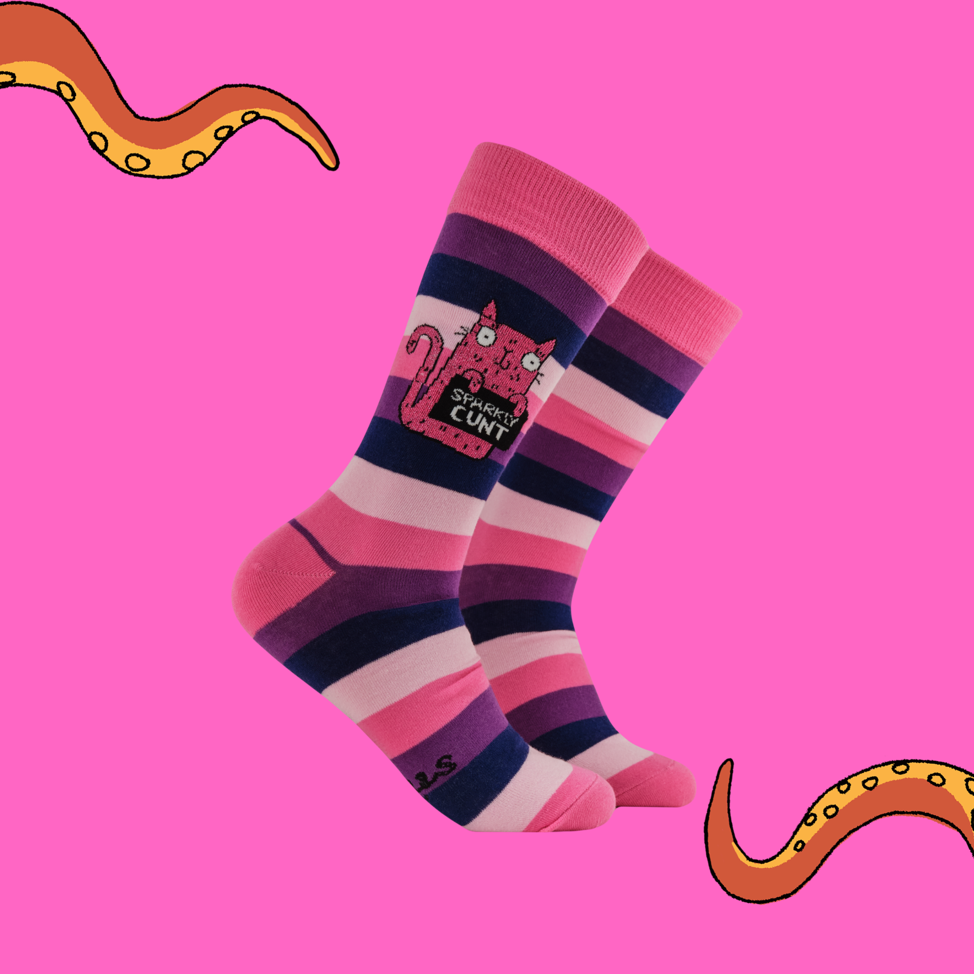 Sparkly Cunt Socks - Socktopus X Katie Abey