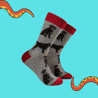 Black Labrador Dog Socks - Labradorable