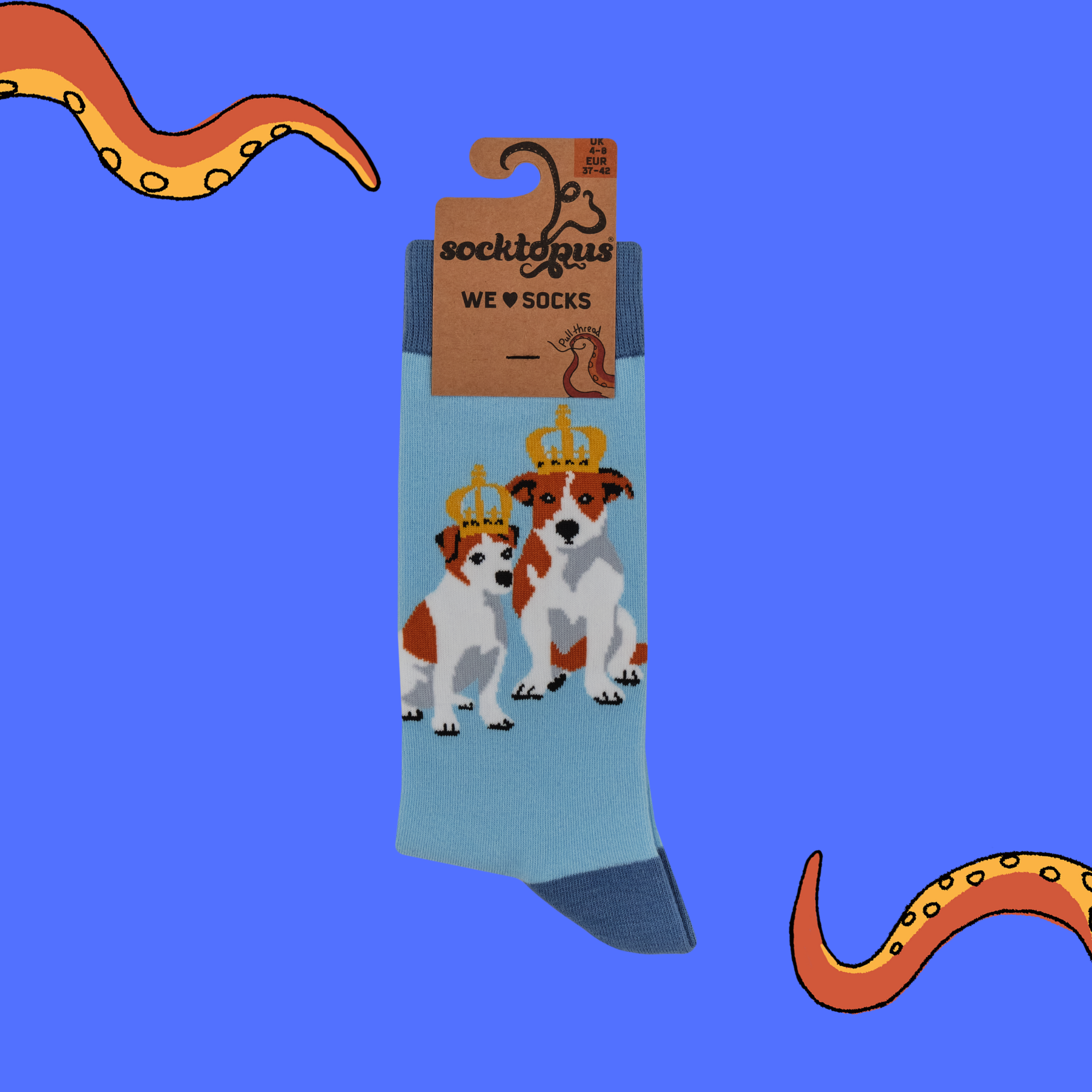 Jack Russell Terrier Socks - The Royal Couple