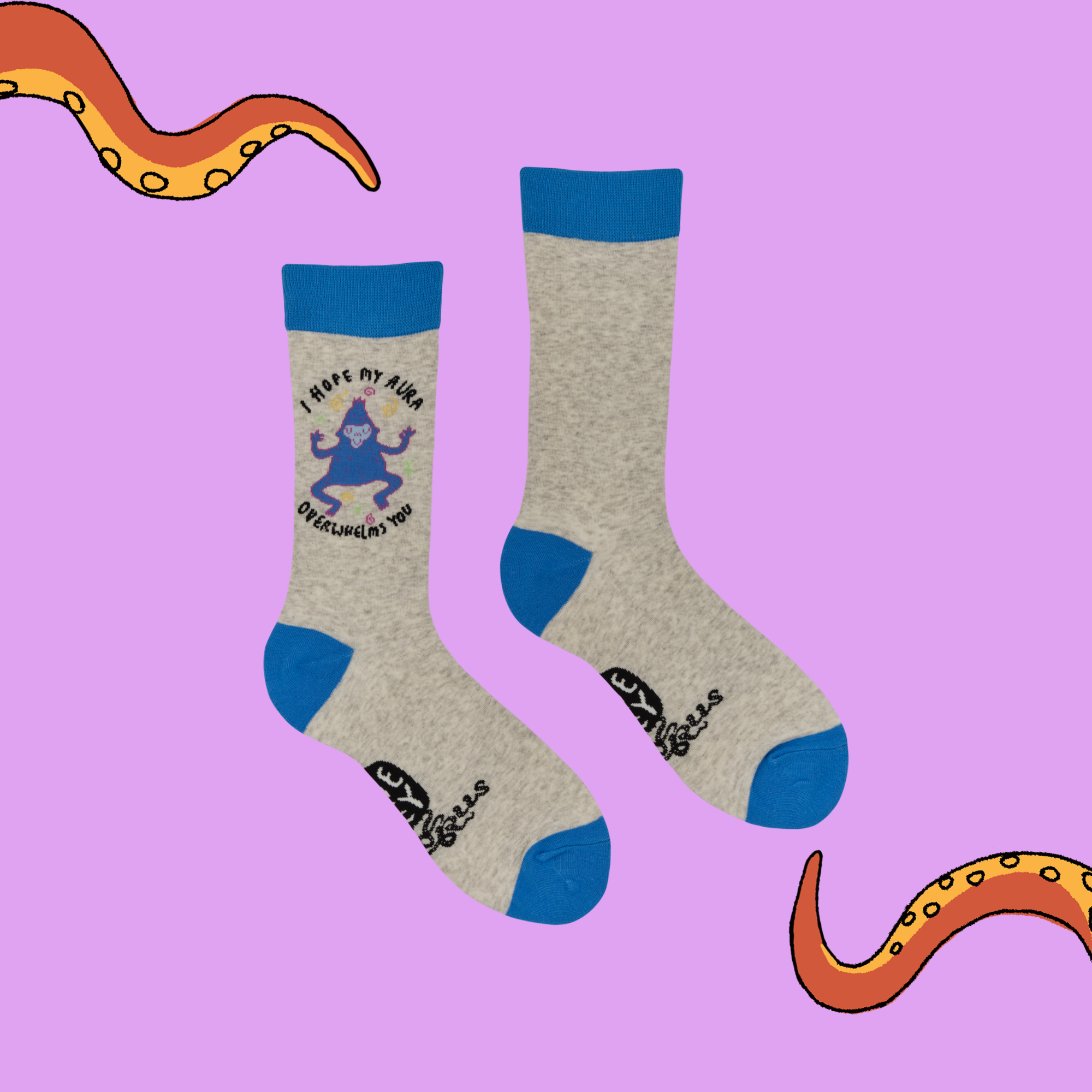 Protect My Aura Socks - Socktopus X Katie Abey