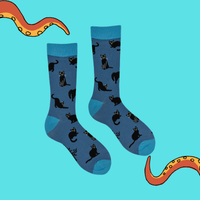Black Cats Bamboo Socks