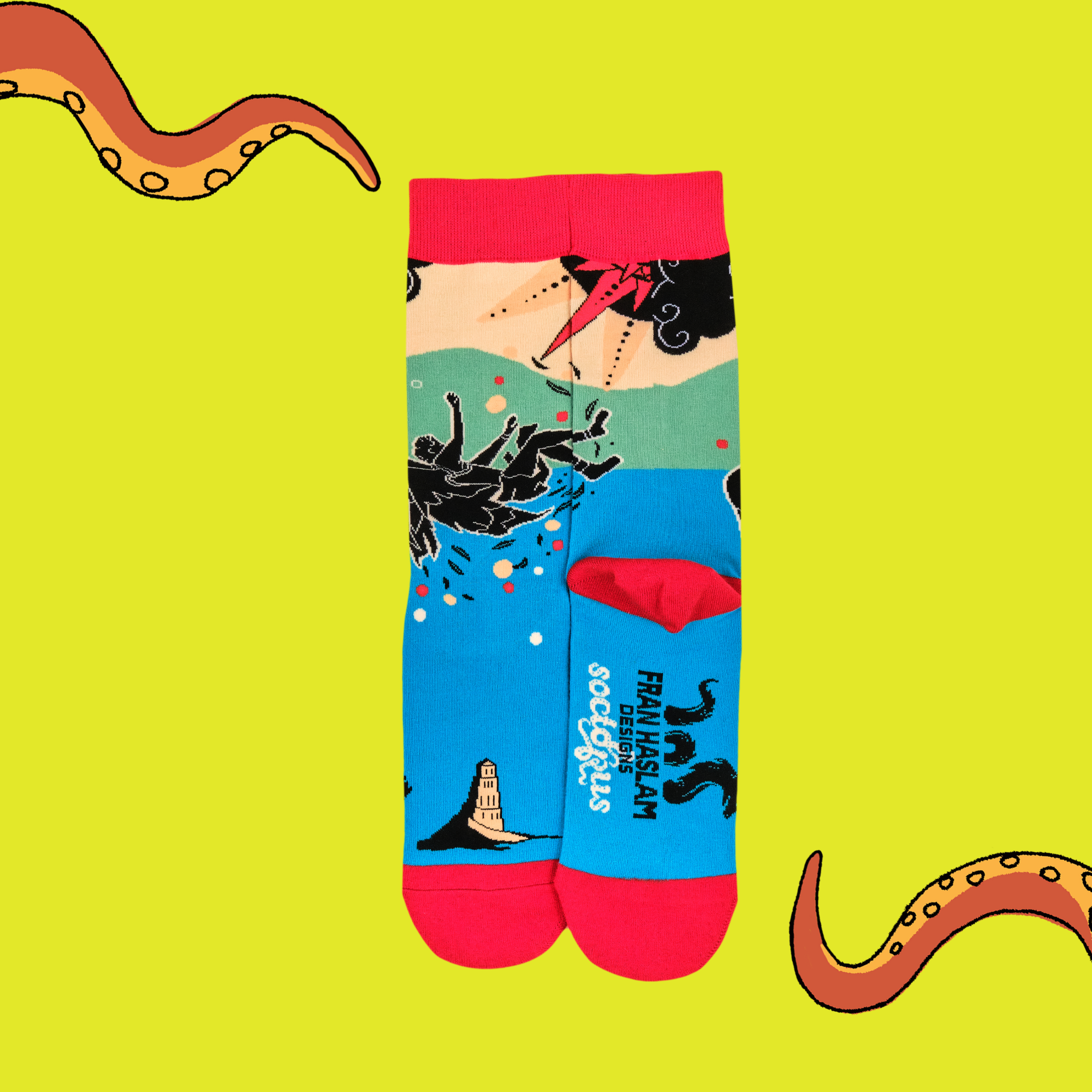 Fall of Icarus Socks - Fran Haslam