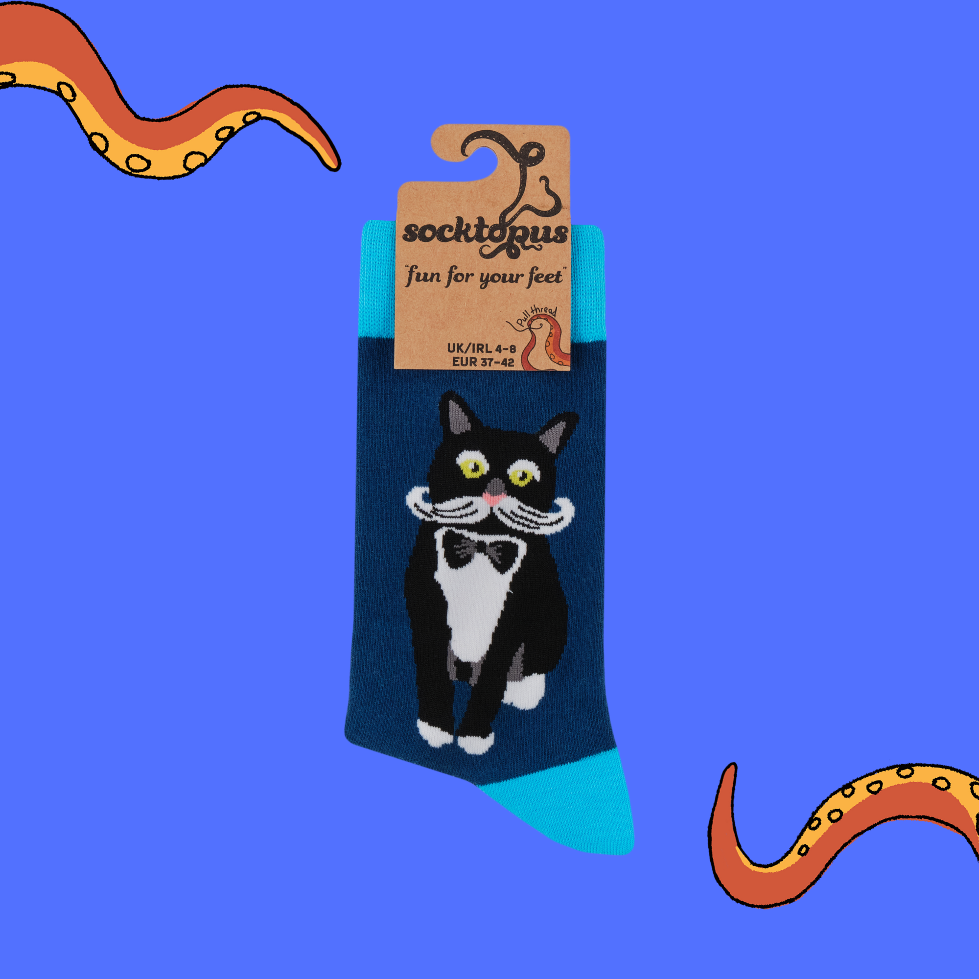Tuxedo Cat Socks - Feline Fancy