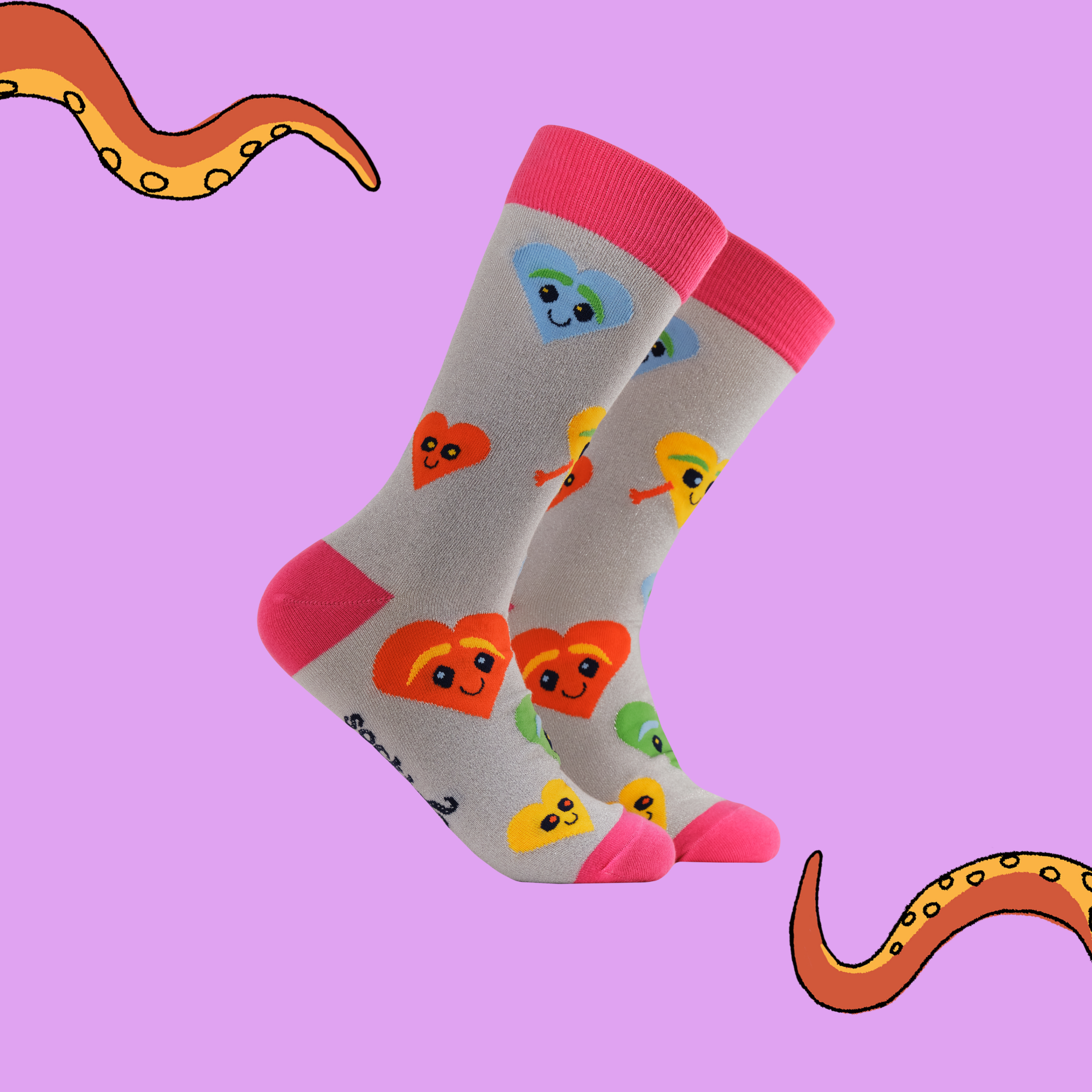Tender - Lurex Hearts Socks