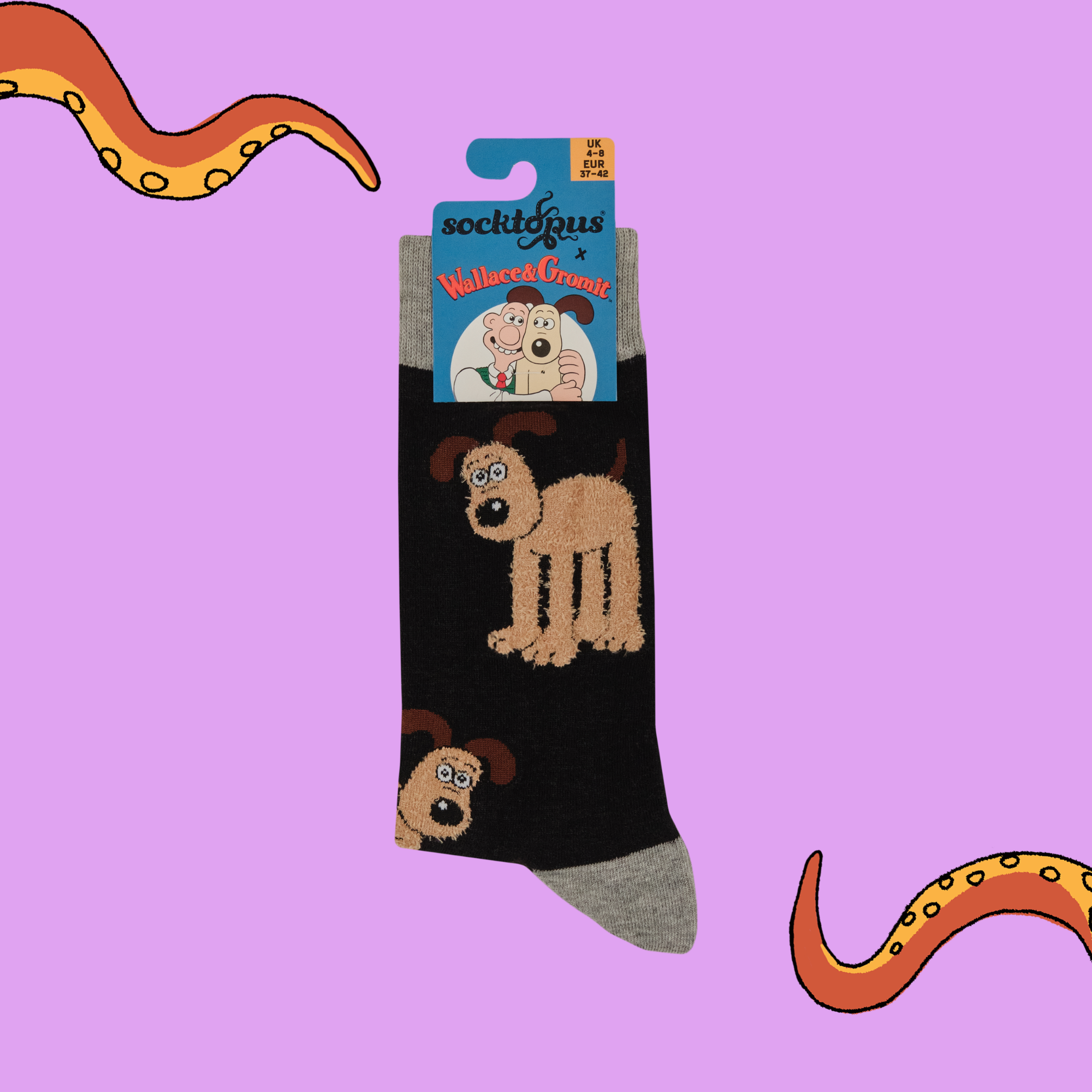 Fluffy Gromit Socks - Wallace and Gromit