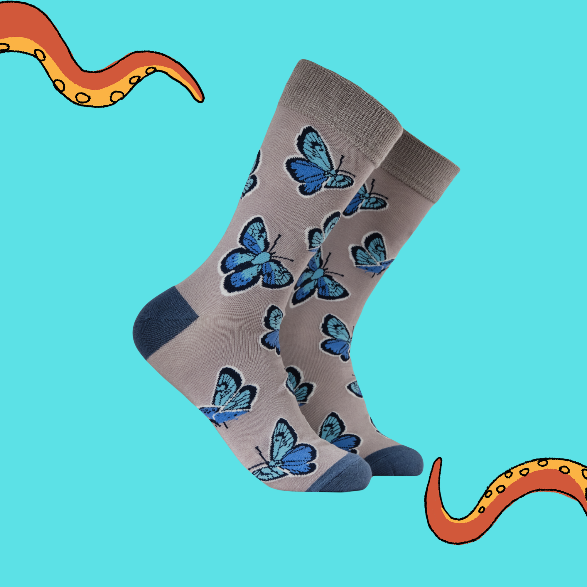 Bamboo Socks - Blutterflies