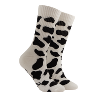 Cow Print Athletic Socks