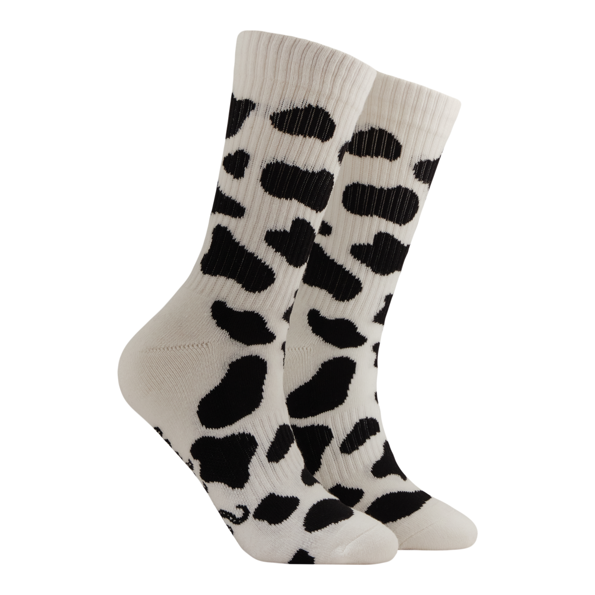 Cow Print Athletic Socks