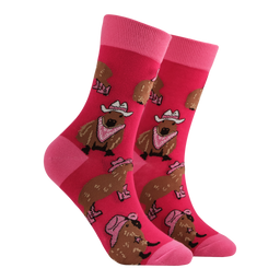 Cowboy Capybara Mini Socks