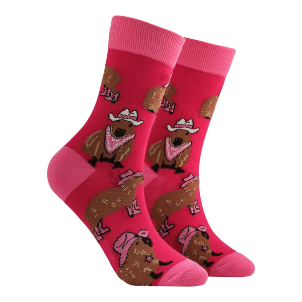 Cowboy Capybara Mini Socks
