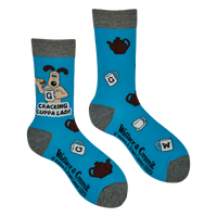 Cracking Cuppa Lad Socks - Wallace and Gromit