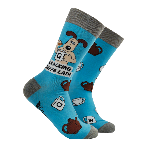 Cracking Cuppa Lad Socks - Wallace and Gromit