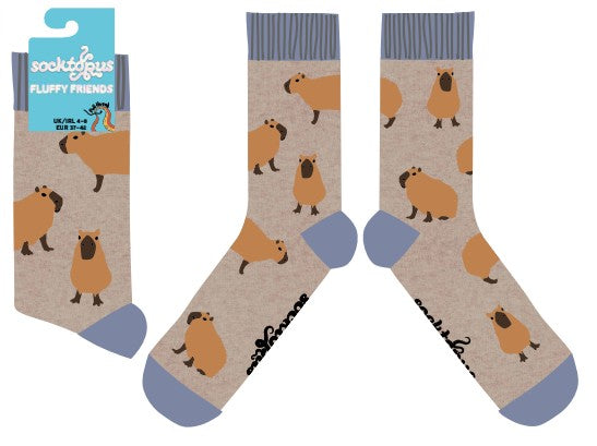 Fluffy Capybara Socks