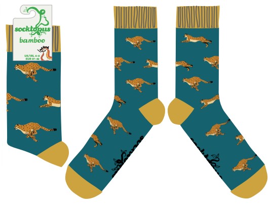 Cheetah Bamboo Socks