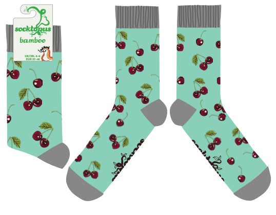 Cherries Bamboo Socks