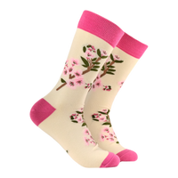 Cherry Blossom Bamboo Socks