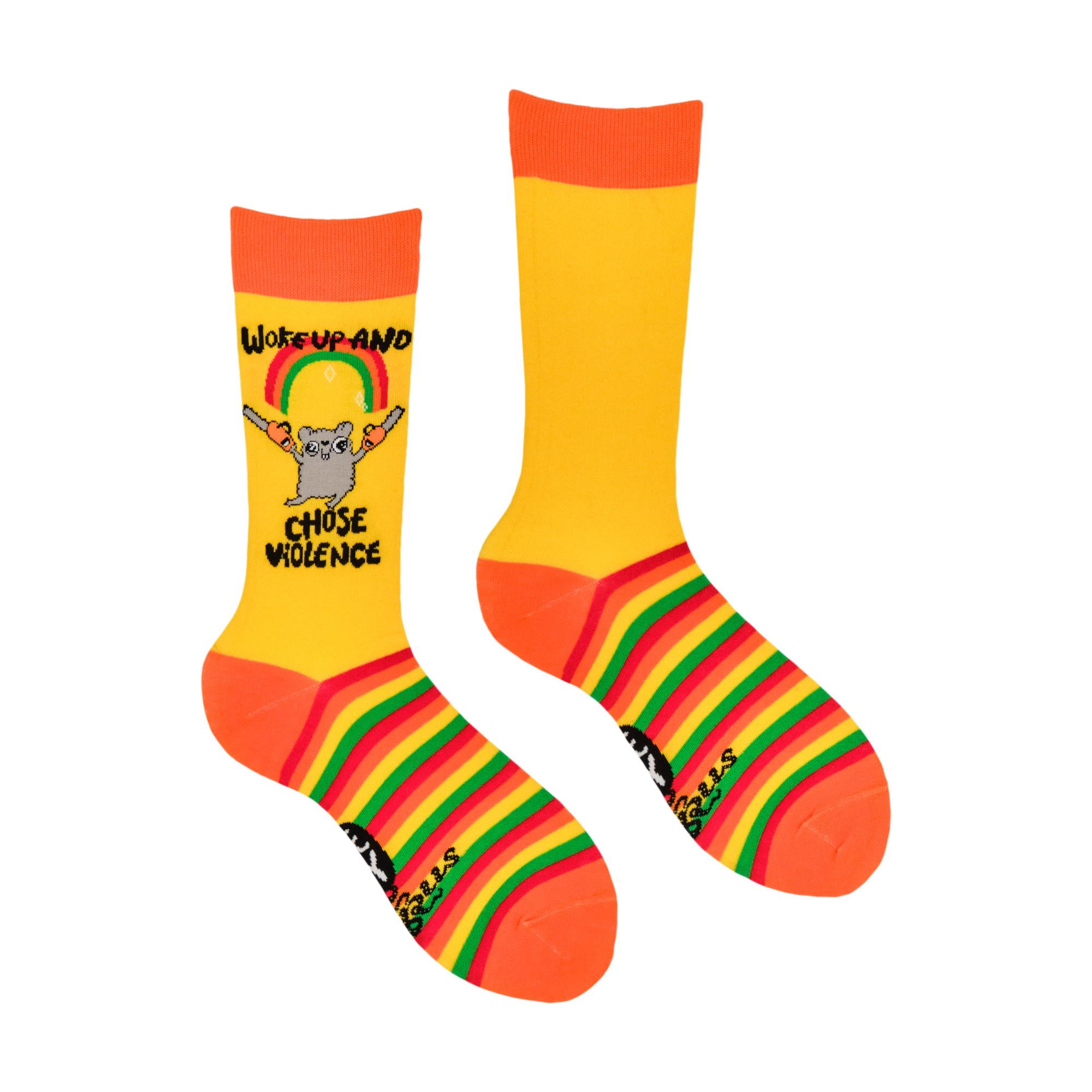 Chose Violence Socks - Socktopus X Katie Abey