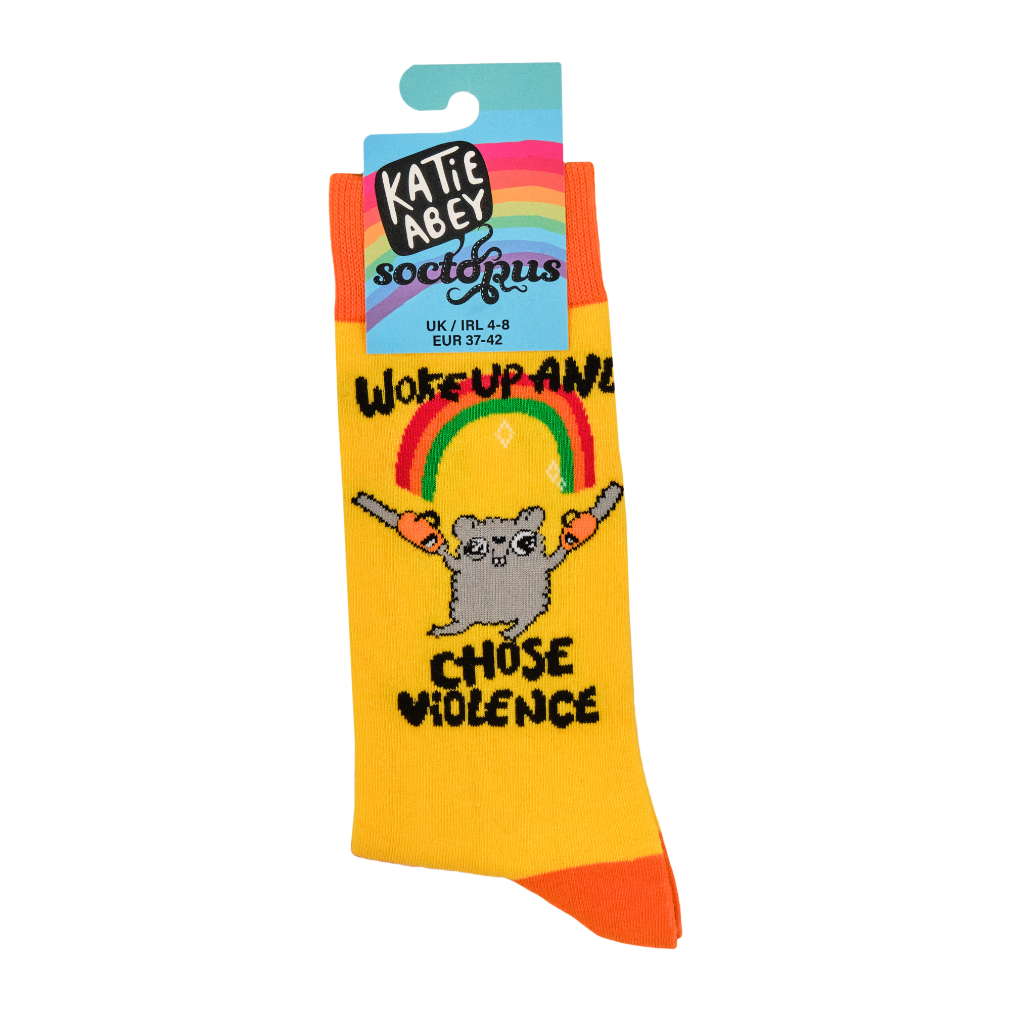 Chose Violence Socks - Socktopus X Katie Abey