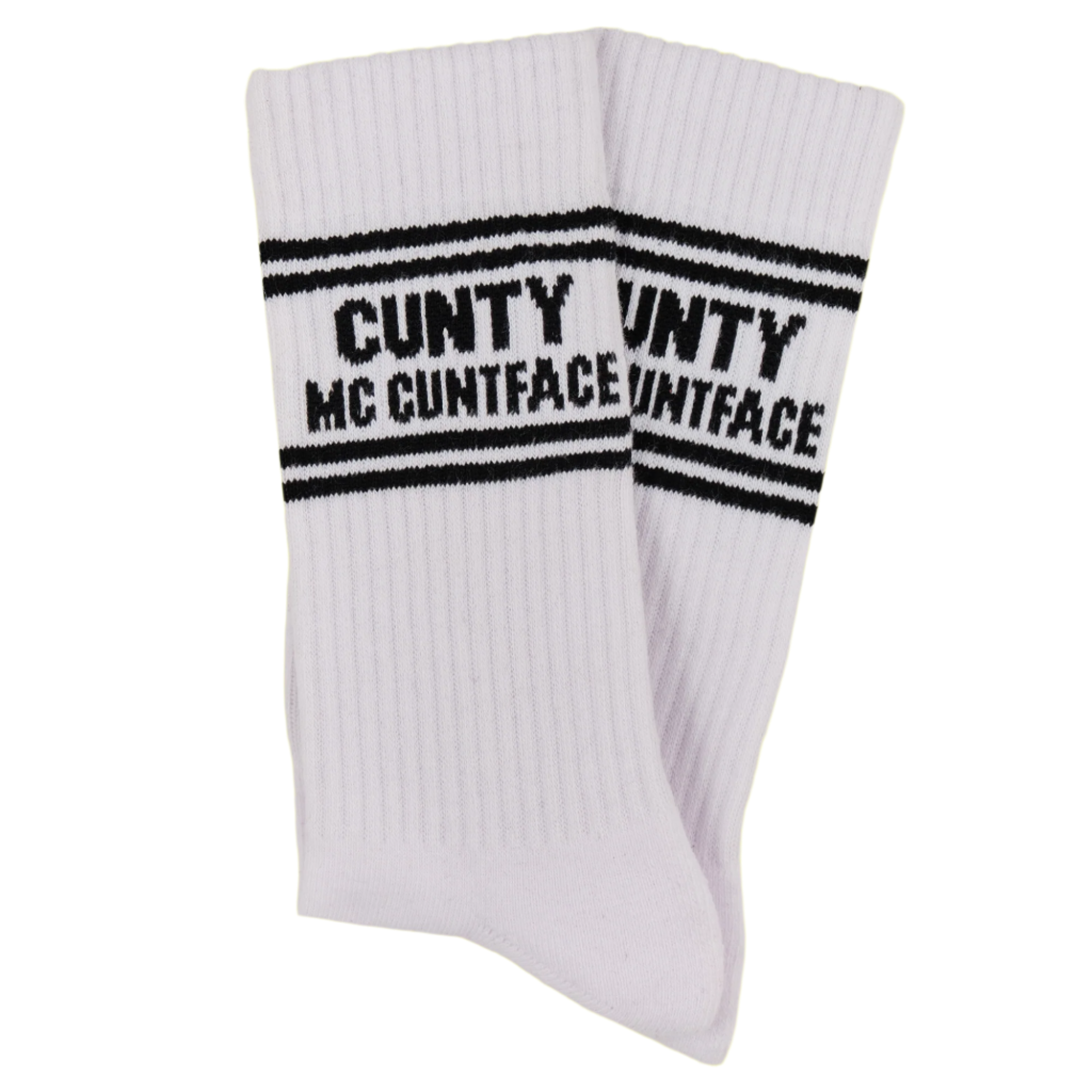 Sweary Sport Socks - Cunty Mc Cuntface