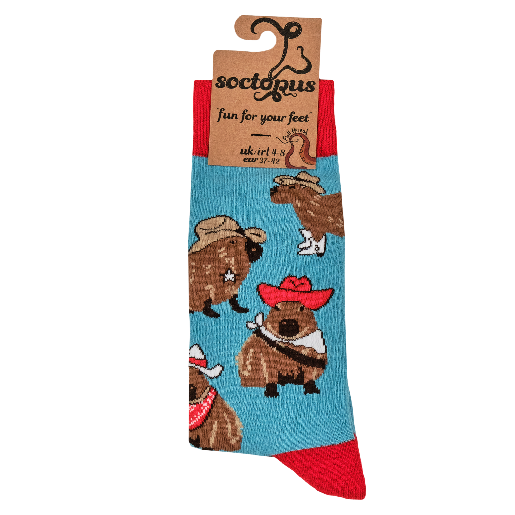 Cowboy Capybara Socks