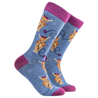 Highland Cow Socks - Crochet Och Aye the Moo!
