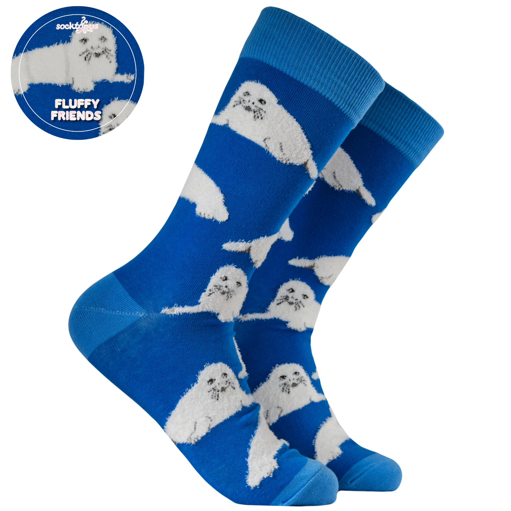 Fluffy Seal Socks - Sealiciously Fluffy