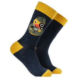 Sherlock Rubber Duck Socks - Ducktective