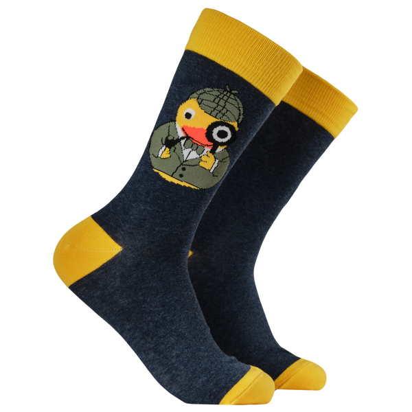 Sherlock Rubber Duck Socks - Ducktective