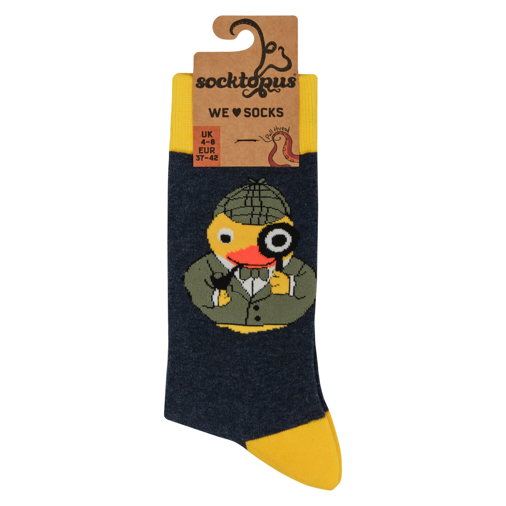 Sherlock Rubber Duck Socks - Ducktective