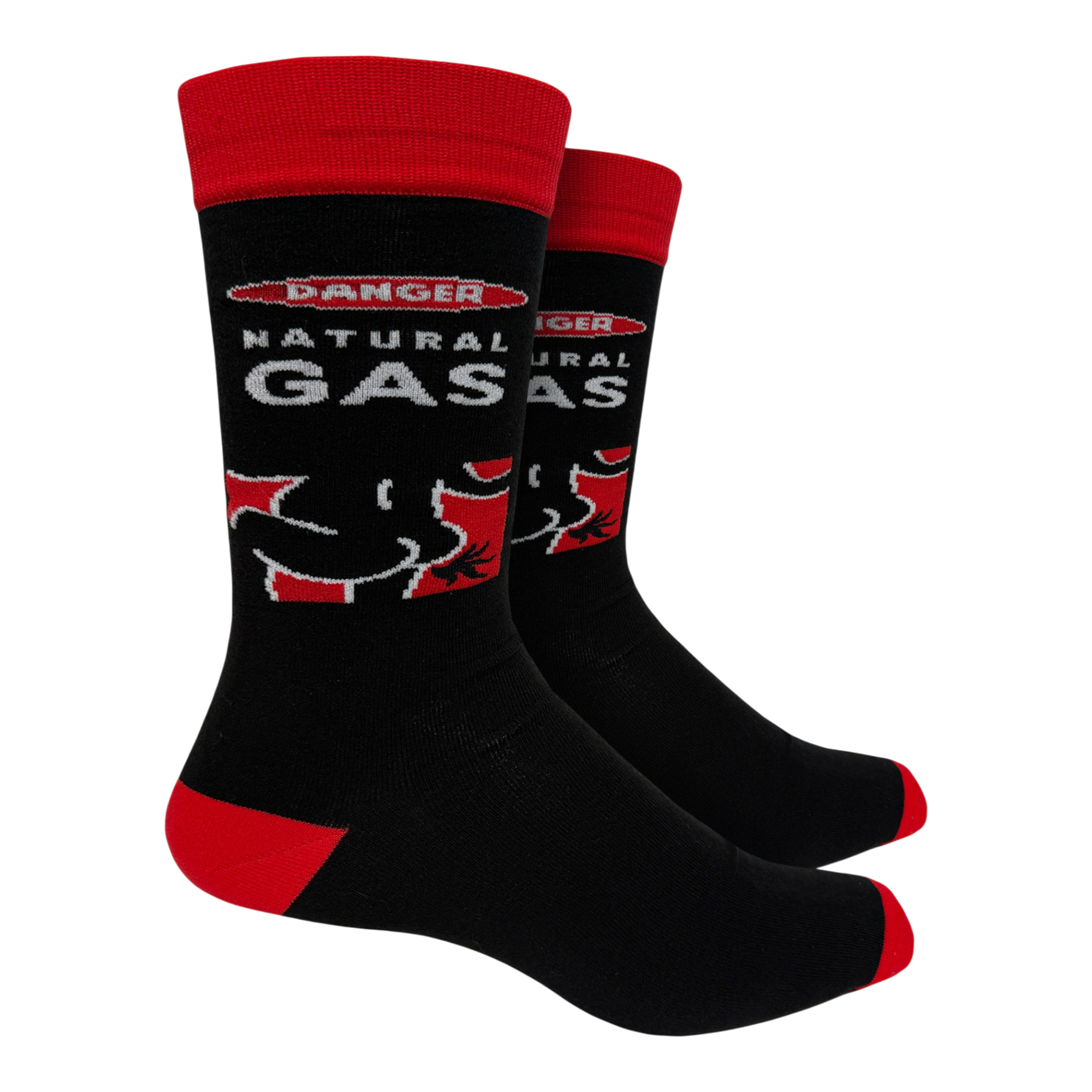 Danger Natural Gas Socks - Large