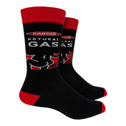 Danger Natural Gas Socks - Large