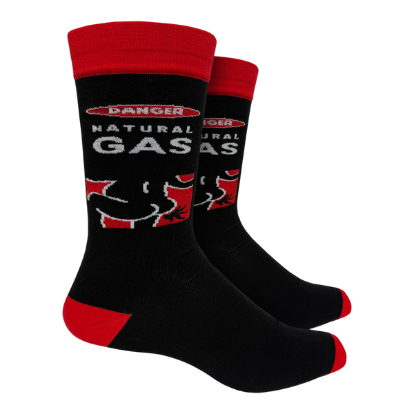 Danger Natural Gas Socks - Large