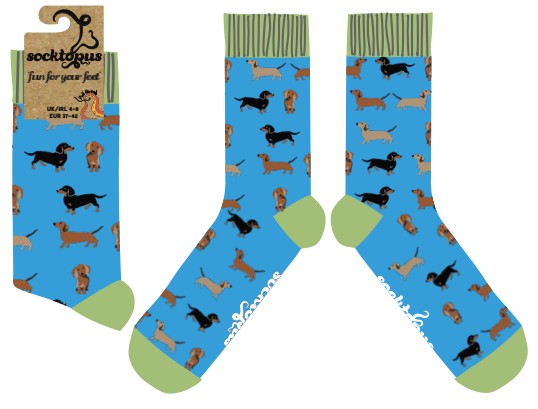 Sausage Dog Socks - Dasching Around