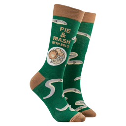 Pie & Mash Socks - Easy, Peasy, Pie & Eels-y