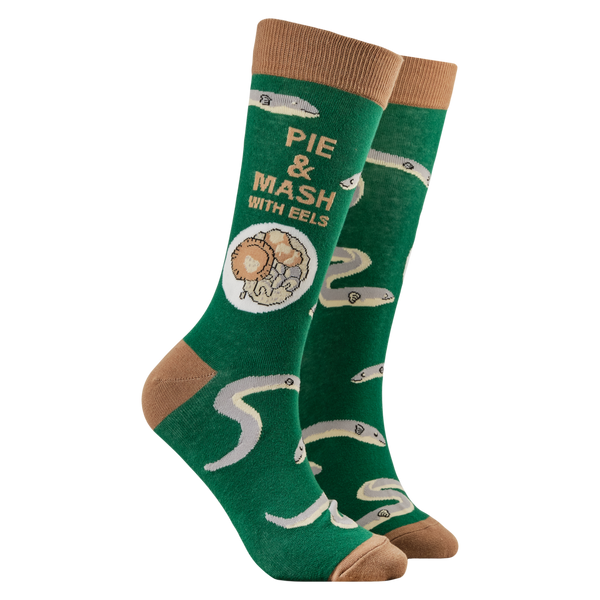 Pie & Mash Socks - Easy, Peasy, Pie & Eels-y